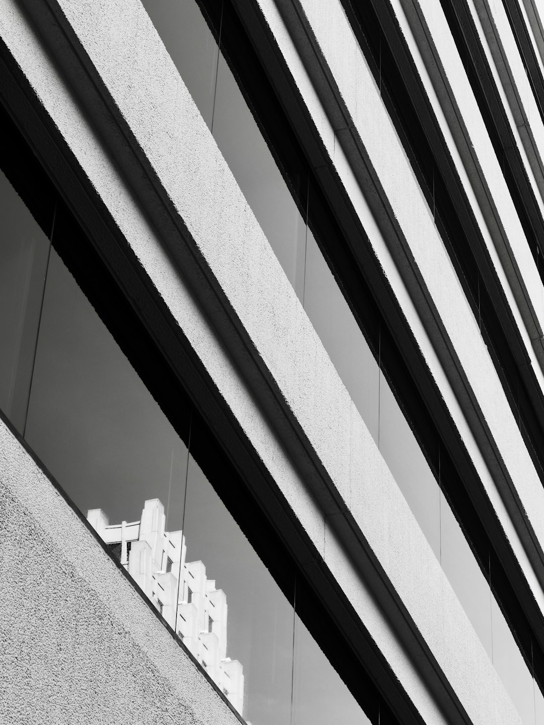 Modern glass office building exterior